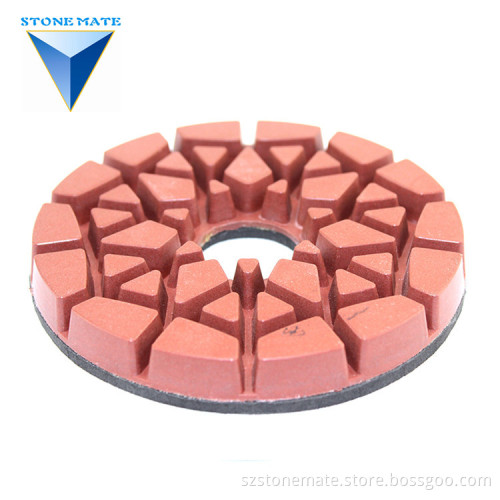 5 Inch Diamond Snail Lock Polishing Wheel for Stone Surfacing